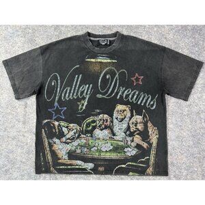 Vale Forever Valley Dreams Mens Shirt Size 2XL Dogs Playing Poker Distressed